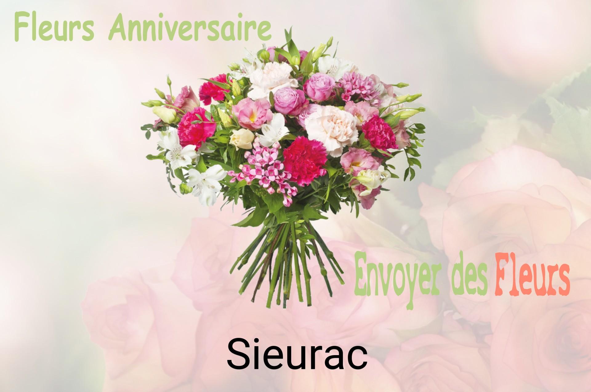 Bouquet de fleurs d’anniversaire livré à Sieurac